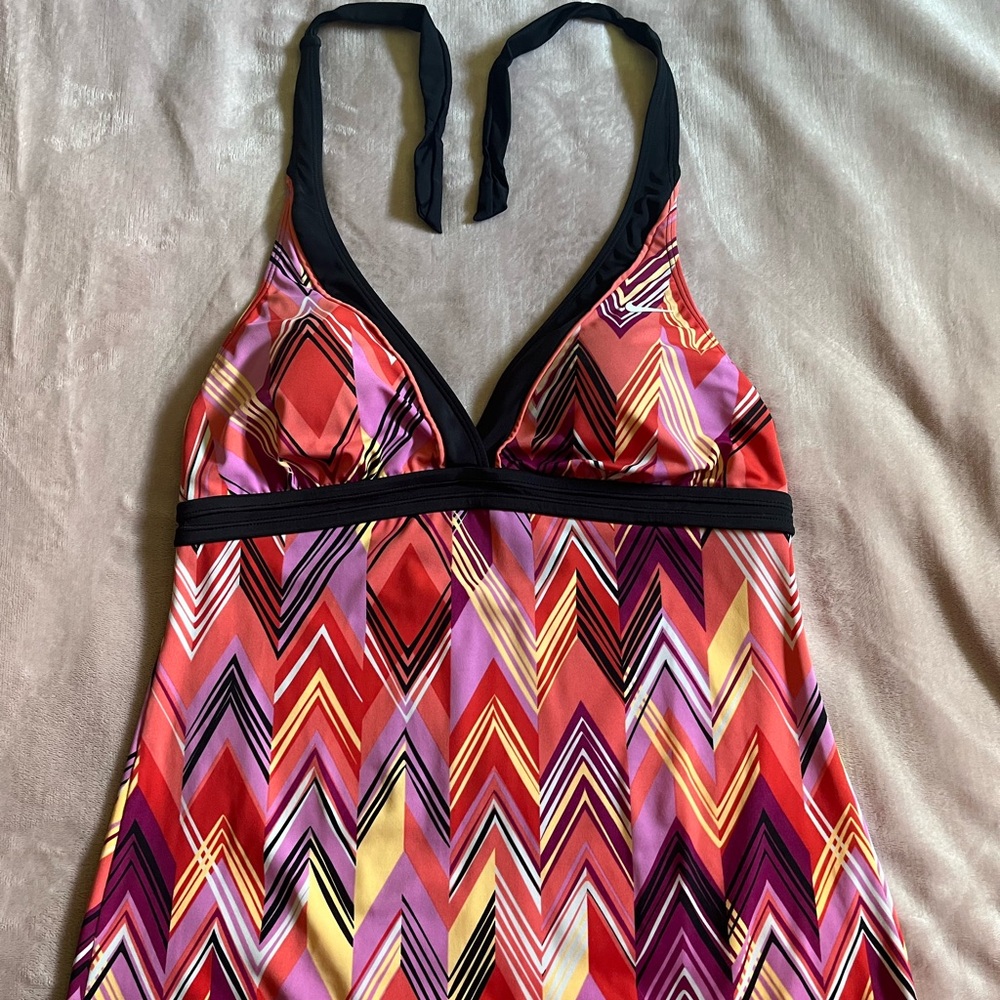 Nike Multicolor Chevron Tankini~EUC